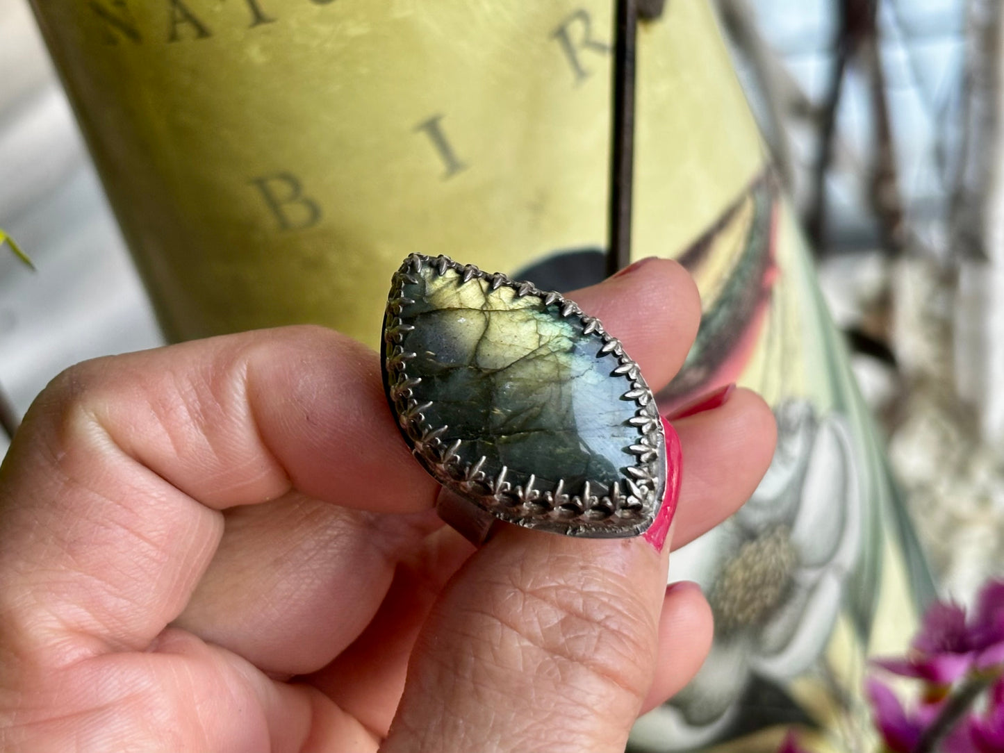 Sterling Silver Labradorite Ring