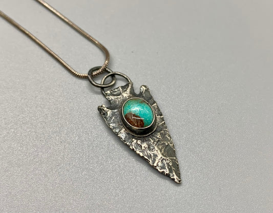 Royston Turquoise Arrowhead Necklace # 2