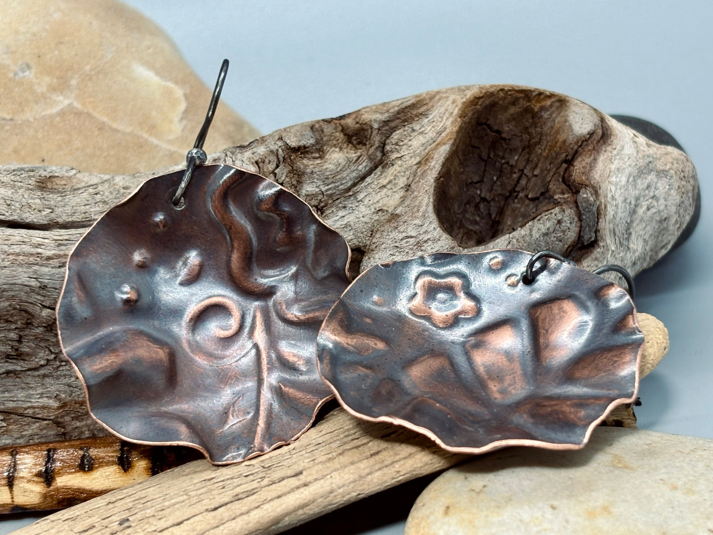 Bohemian Floral Disc Earrings