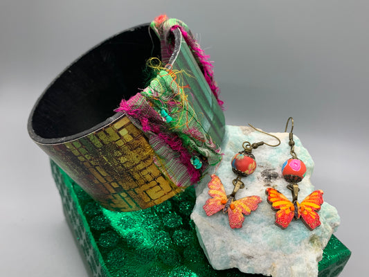 Bohemian Bracelet Butterfly Bliss Earrings set