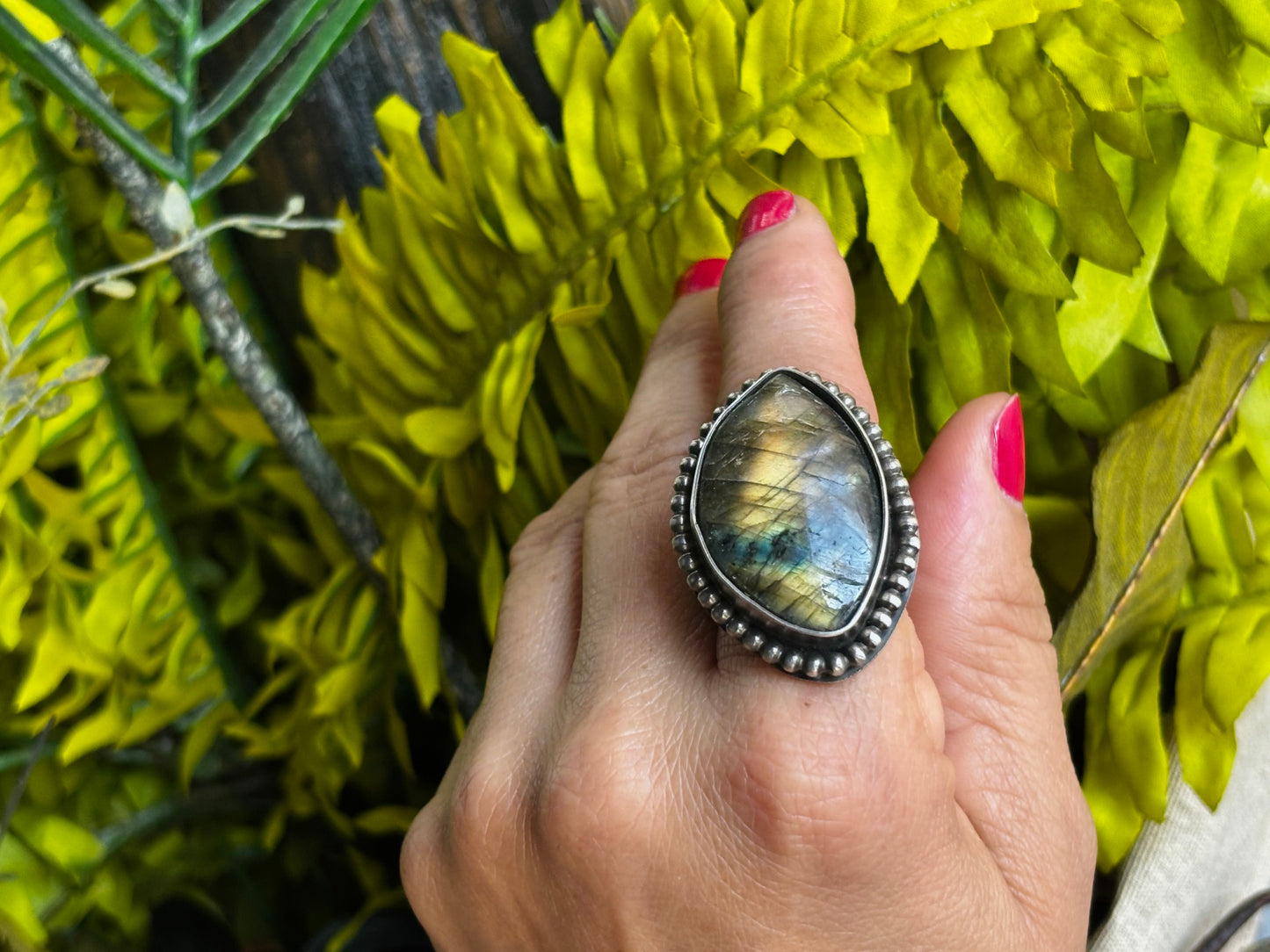 Sterling Silver Labradorite Ring [2]