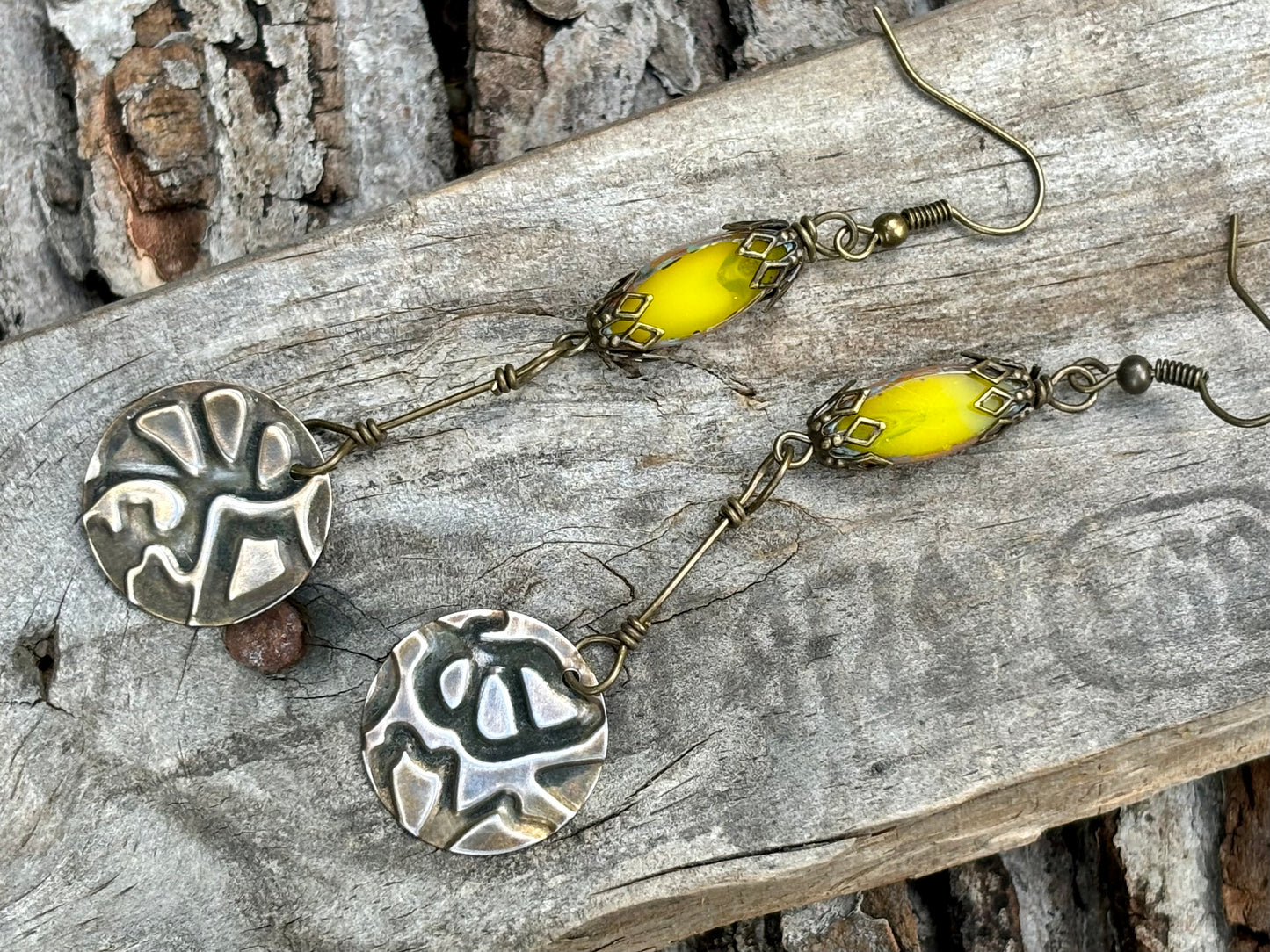 Lemon Meringue Dangle Earrings