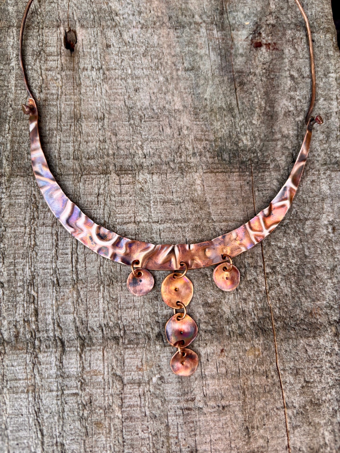 Dainty Bronze Dangle Choker