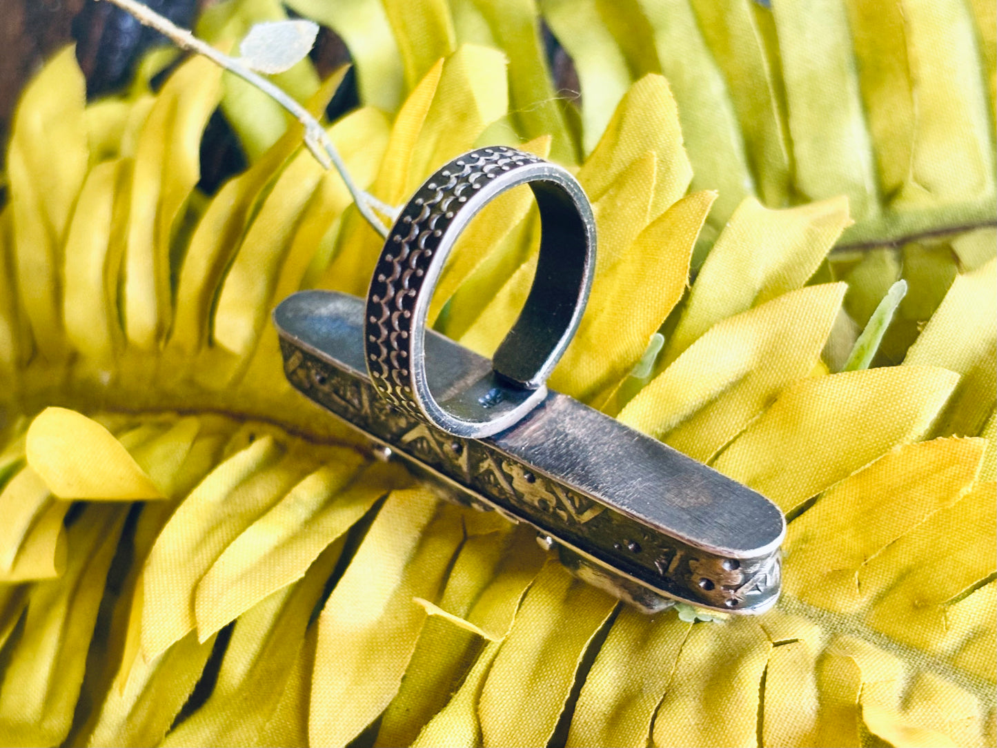 Hollow Box Form Sterling Silver Ring (3)