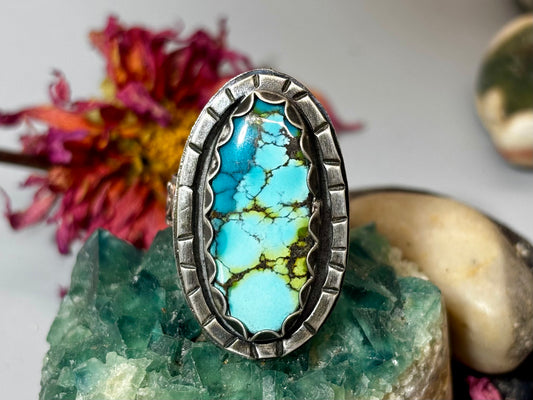 Sterling Silver Canyon Turquoise Adjustable Ring