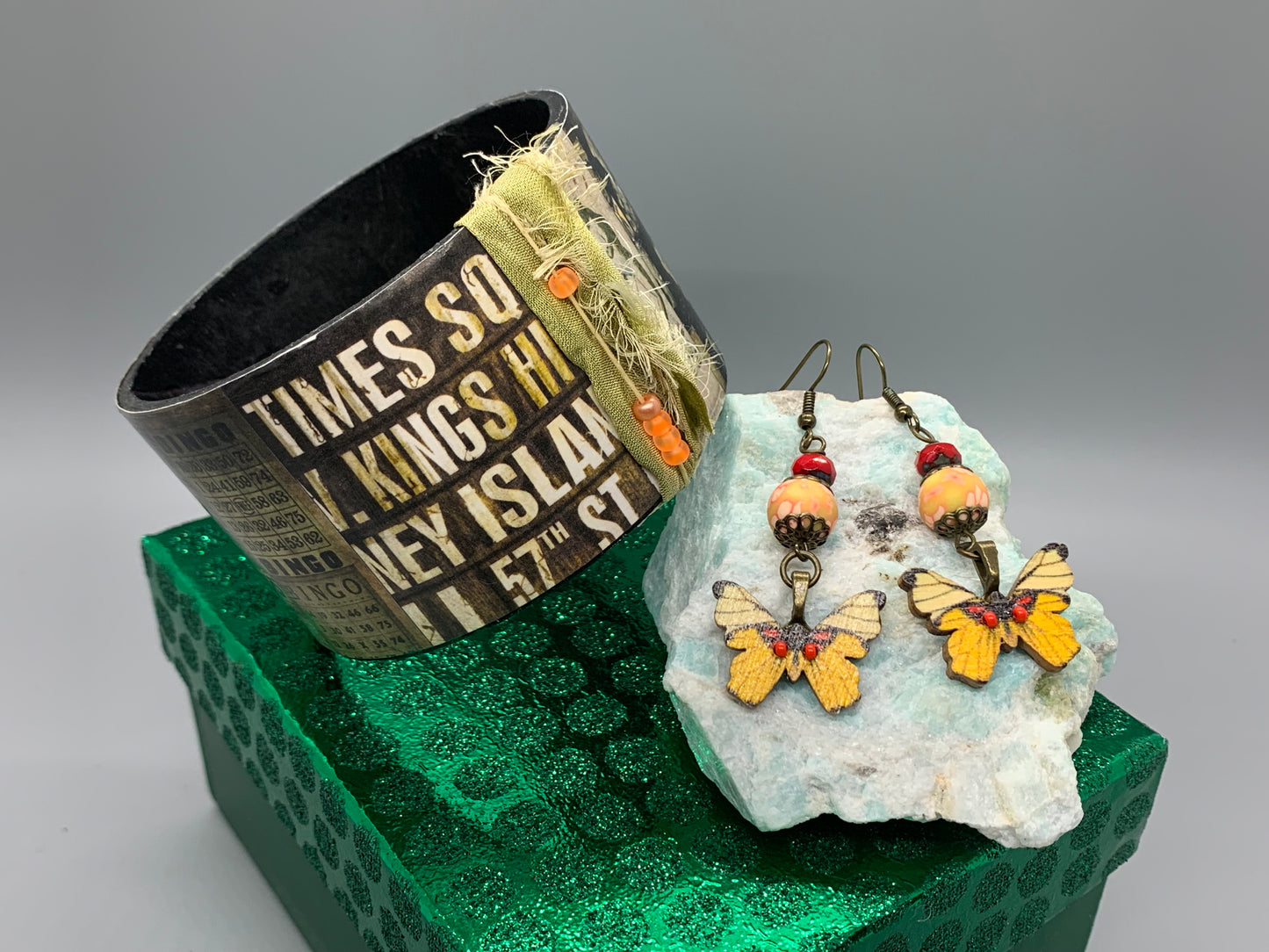 Bohemian Bracelet Butterfly Bliss Earrings set