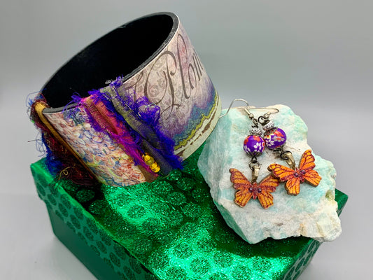 Bohemian Bracelet Butterfly Bliss Earrings Set