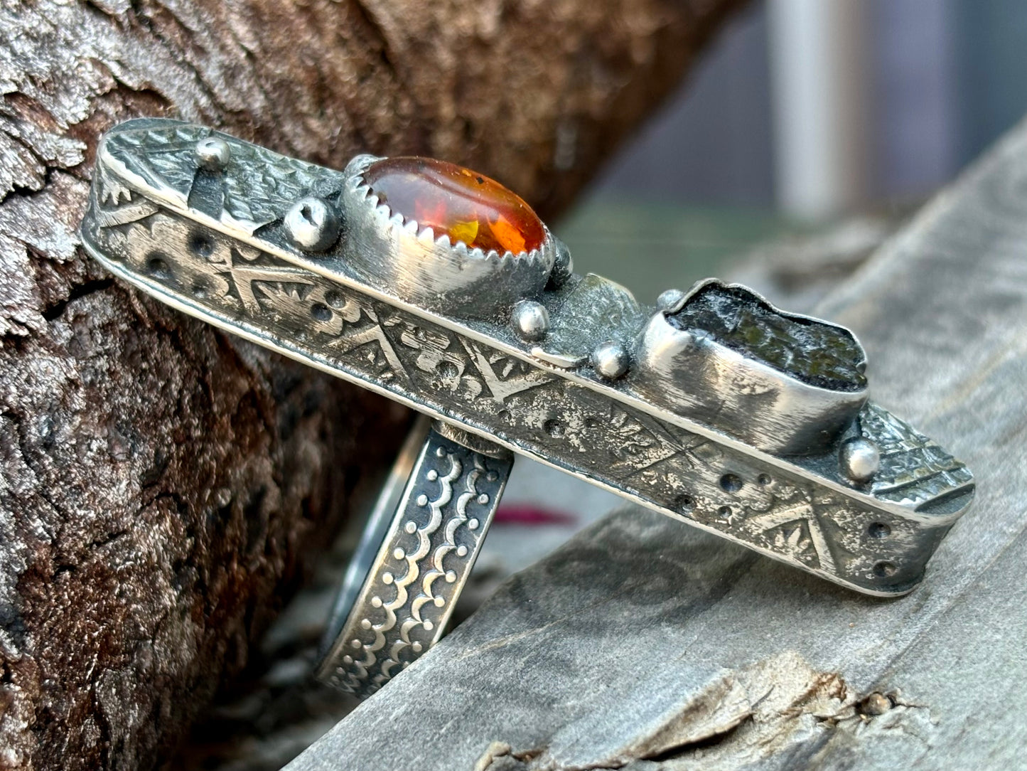 Hollow Box Form Sterling Silver Ring (3)