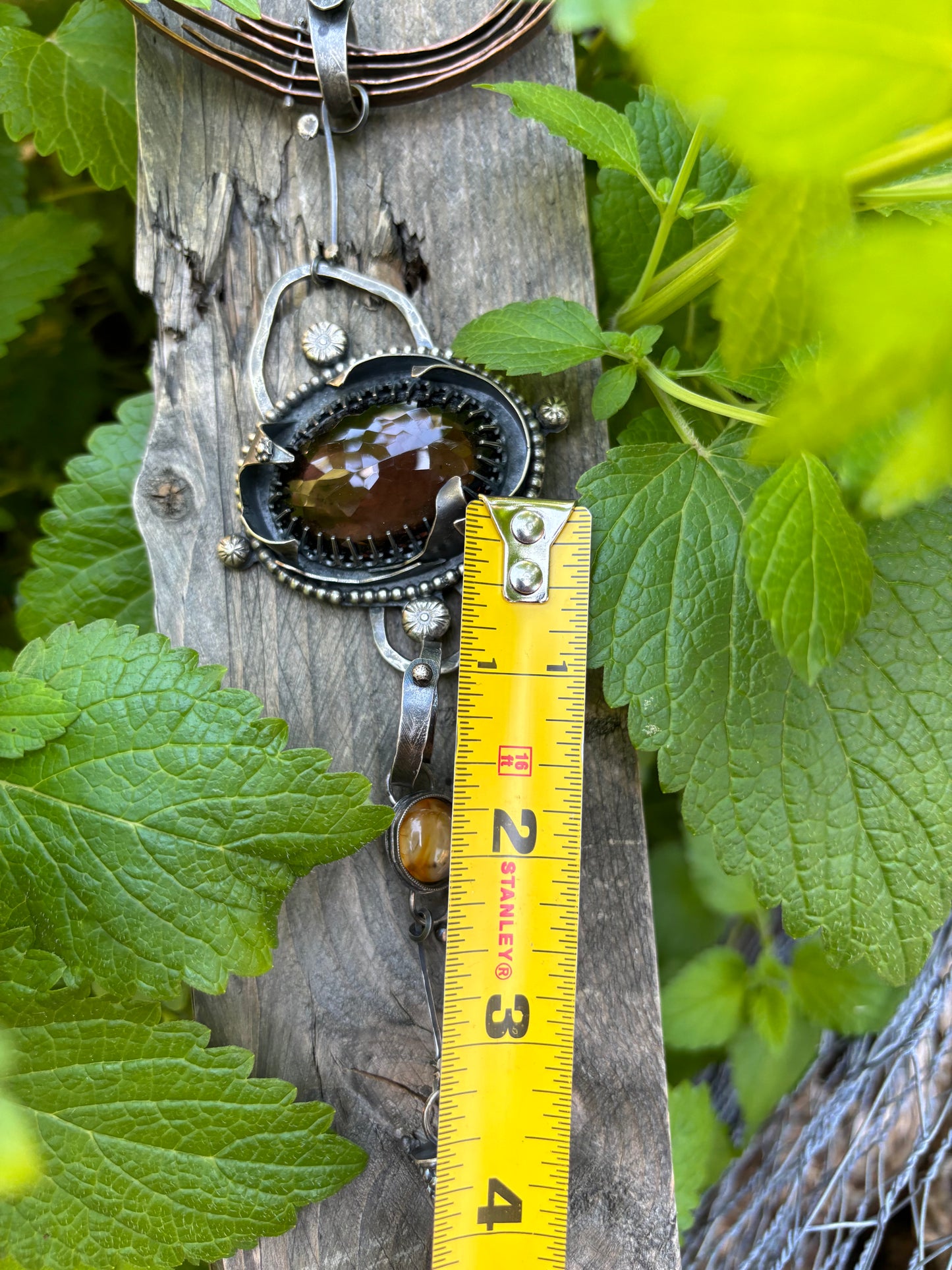 Smokey Quartz Agate Choker Necklace