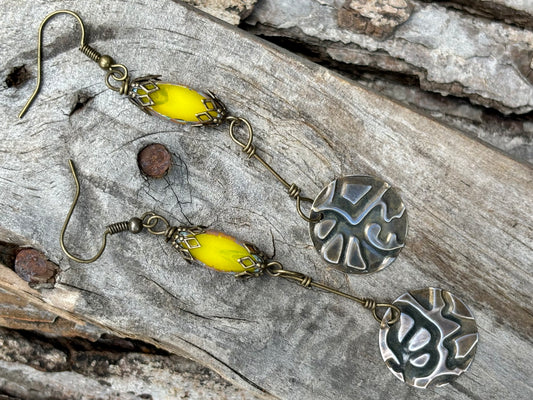 Lemon Meringue Dangle Earrings