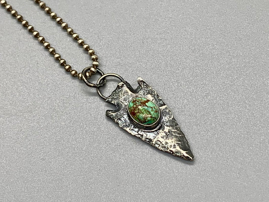 Royston Turquoise Arrowhead Necklace # 1