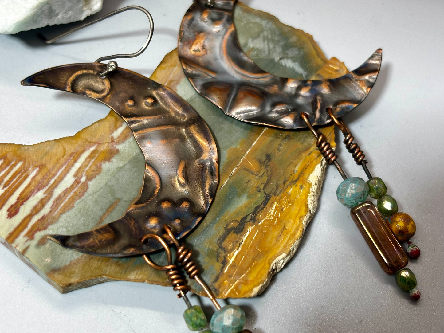 Bohemian Crescent Moon Earrings