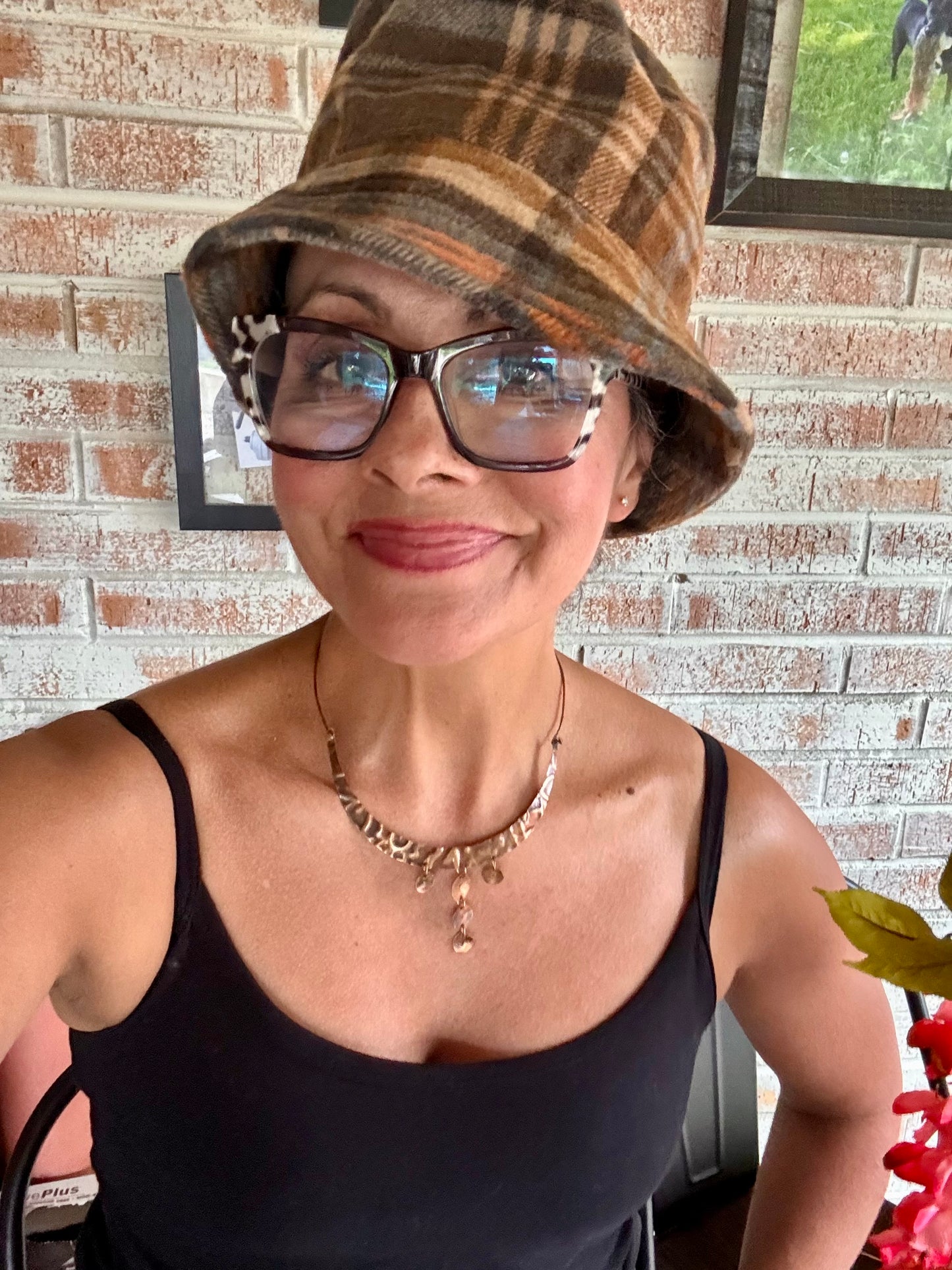 Dainty Bronze Dangle Choker