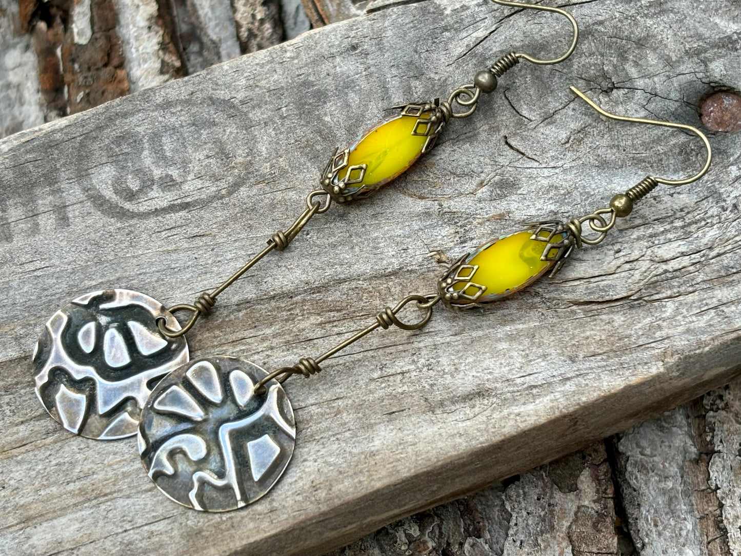 Lemon Meringue Dangle Earrings