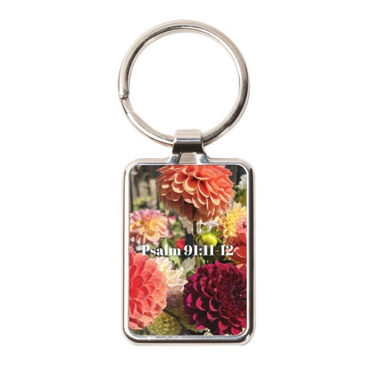 Blush Floral Keychain