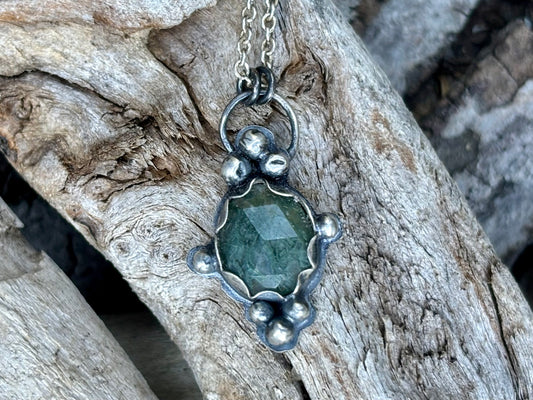 Moss Agate Dainty Necklace