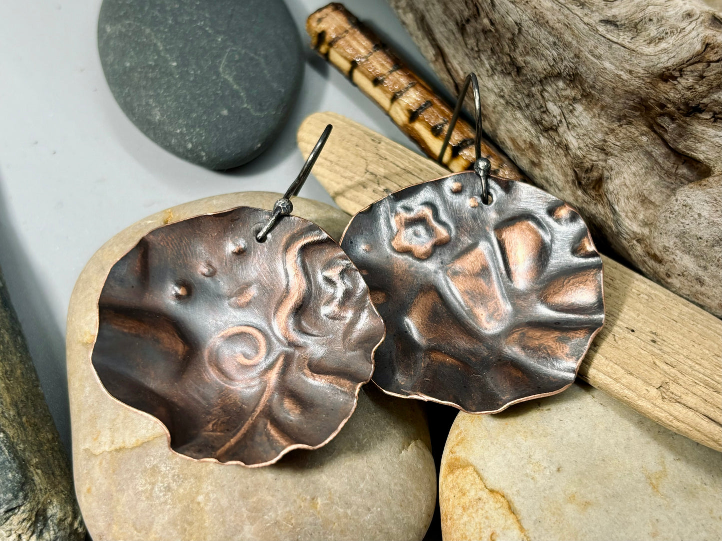 Bohemian Floral Disc Earrings