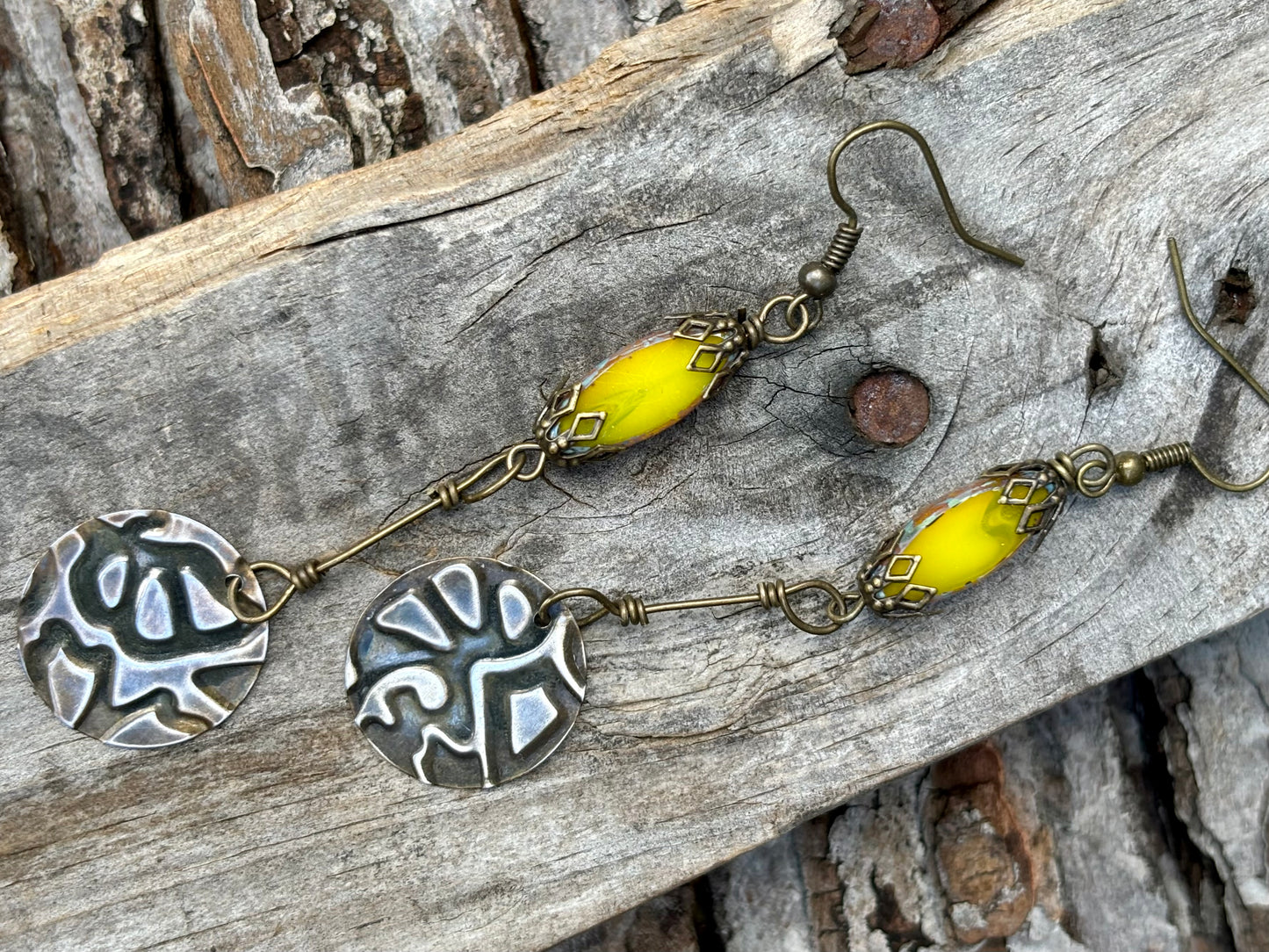 Lemon Meringue Dangle Earrings