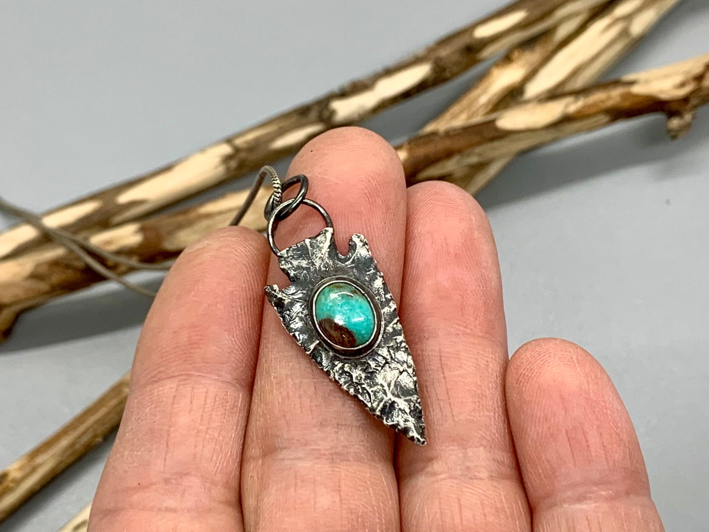 Royston Turquoise Arrowhead Necklace # 2