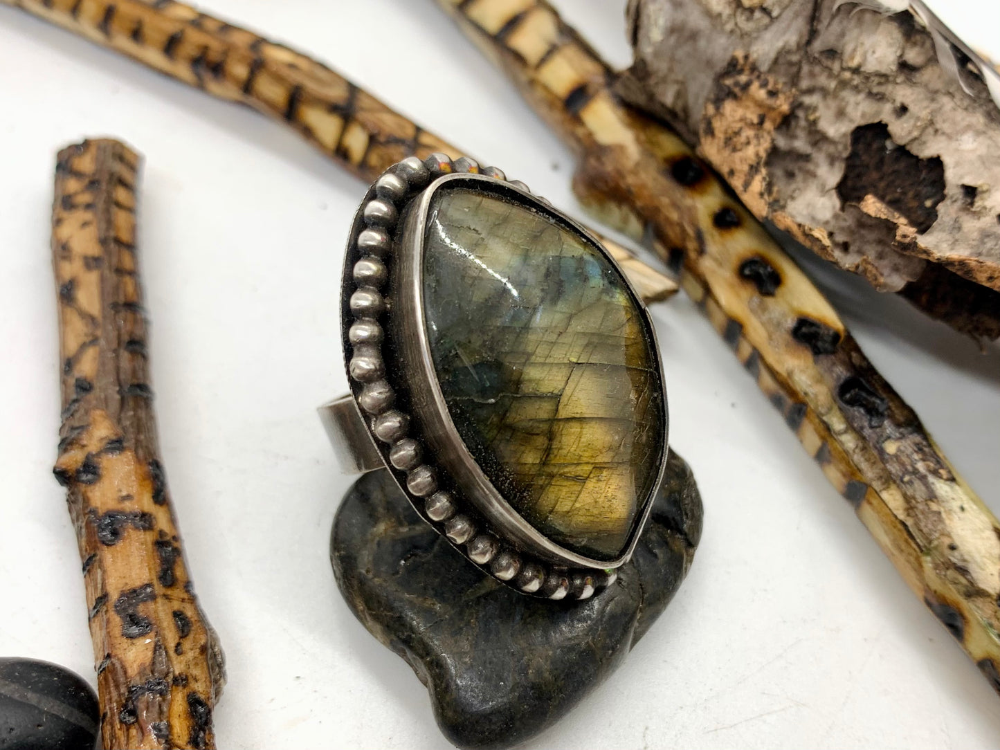 Sterling Silver Labradorite Ring [2]