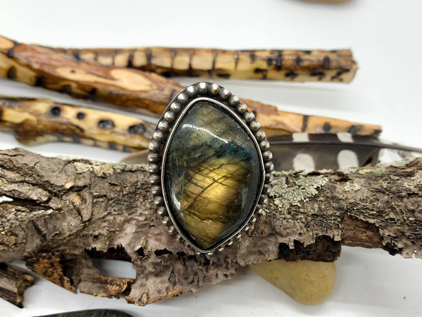 Sterling Silver Labradorite Ring [2]