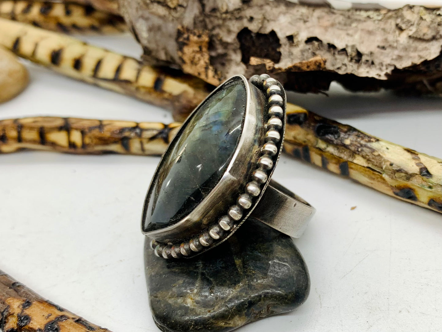 Sterling Silver Labradorite Ring [2]