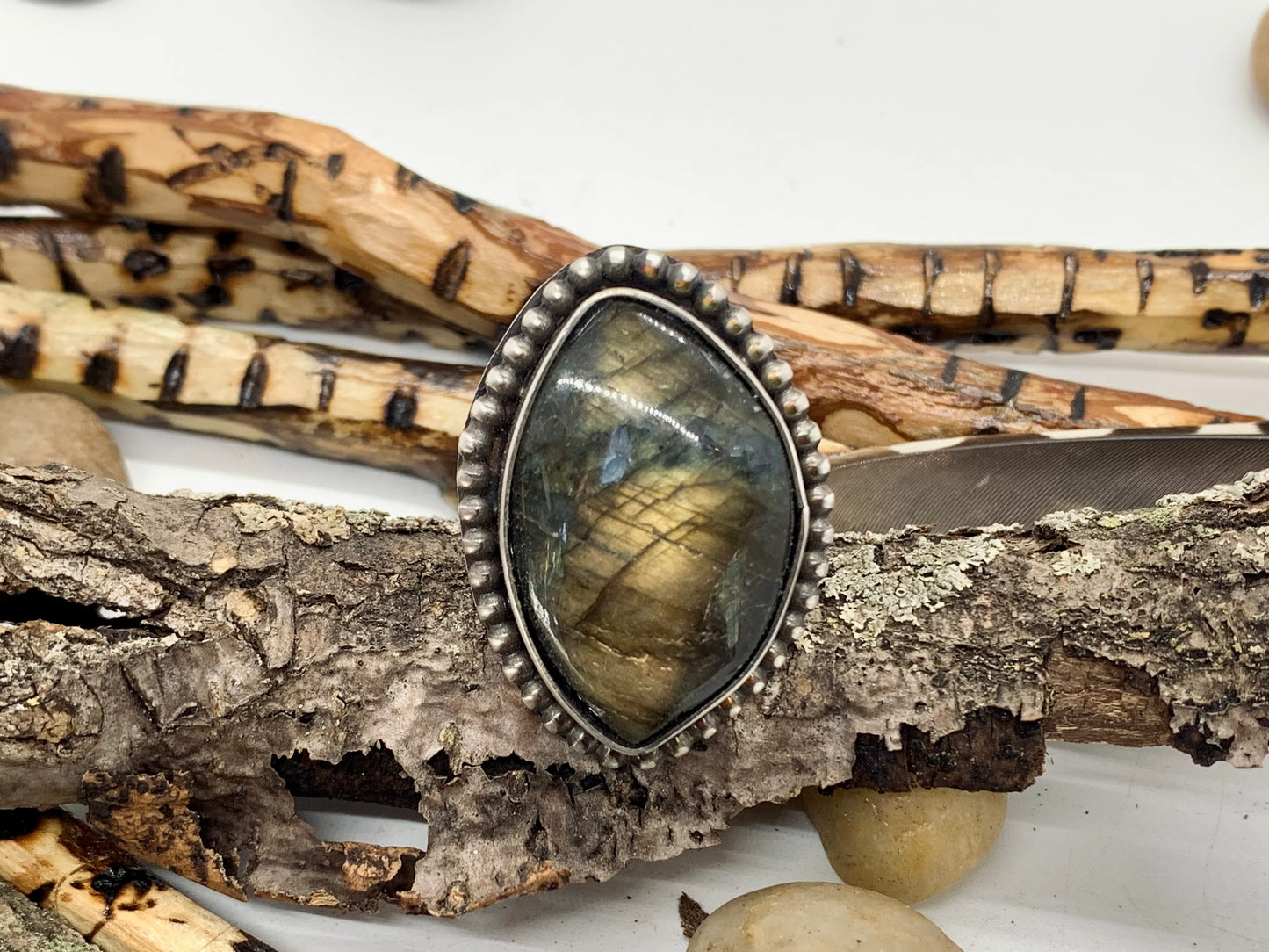 Sterling Silver Labradorite Ring [2]