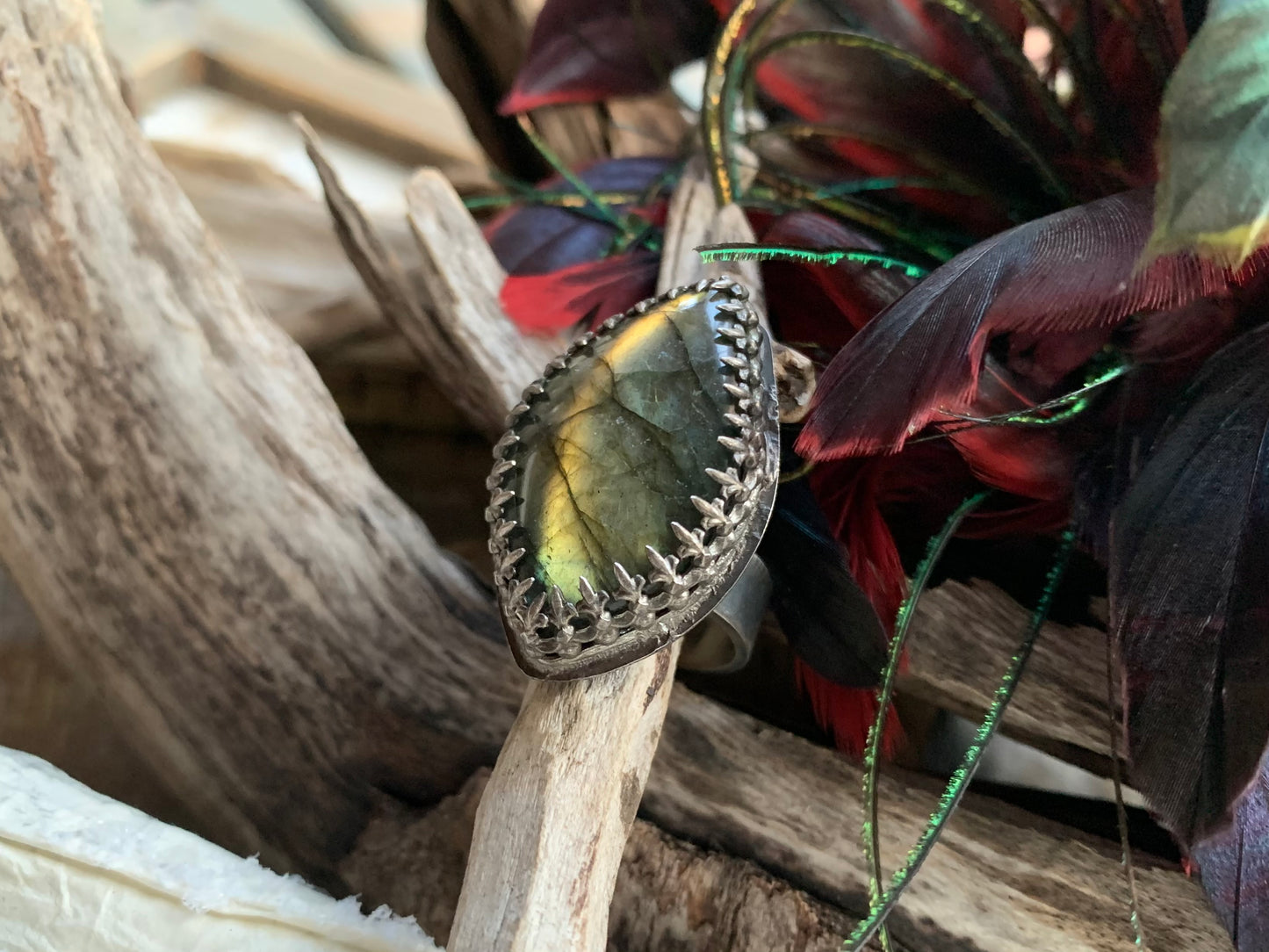 Sterling Silver Labradorite Ring