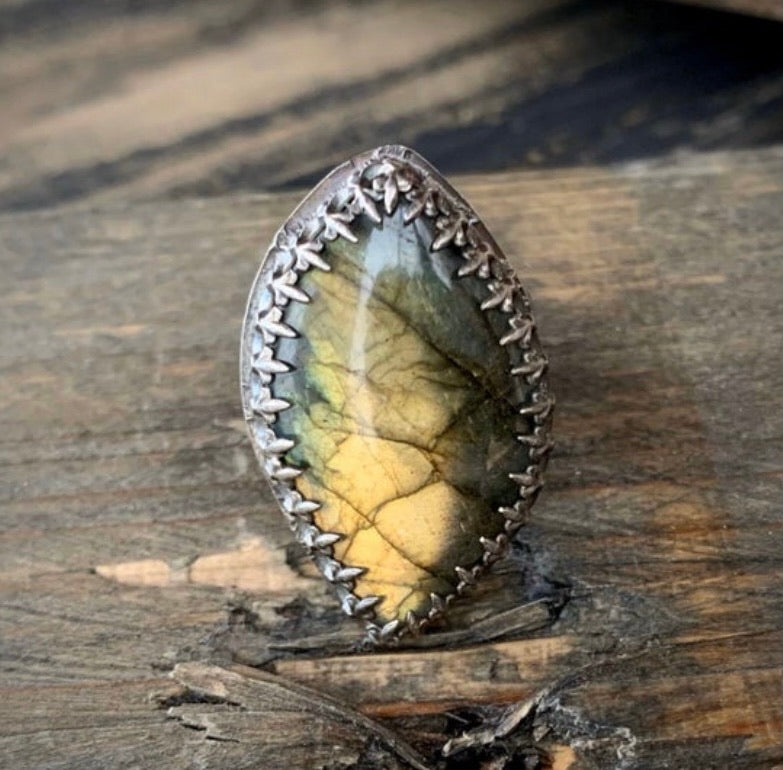 Sterling Silver Labradorite Ring