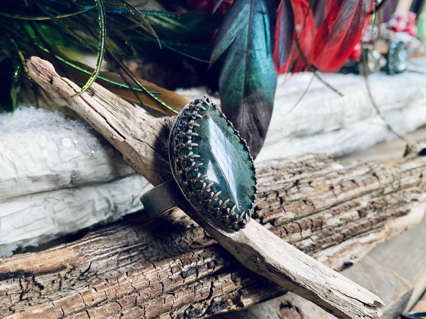 Sterling Silver Labradorite Ring