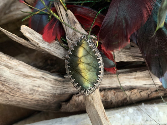 Sterling Silver Labradorite Ring