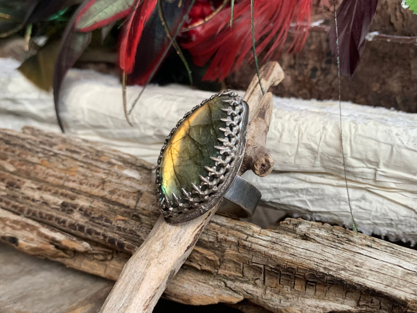 Sterling Silver Labradorite Ring