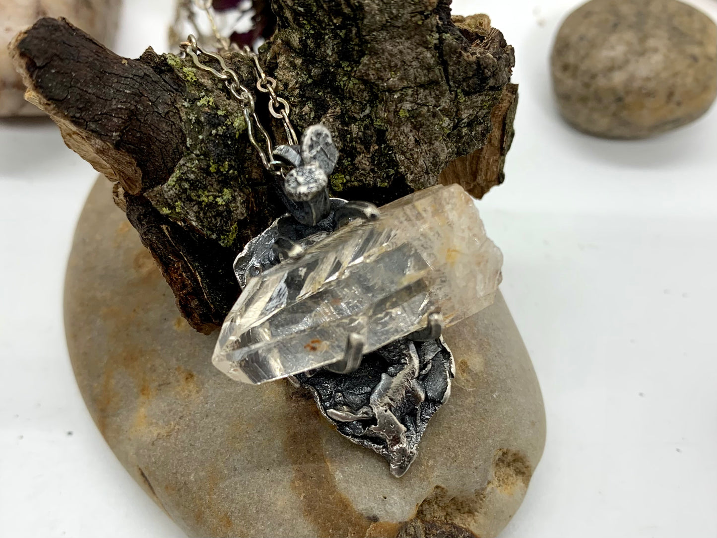 Sterling Silver Crystal Treasure necklace # 4