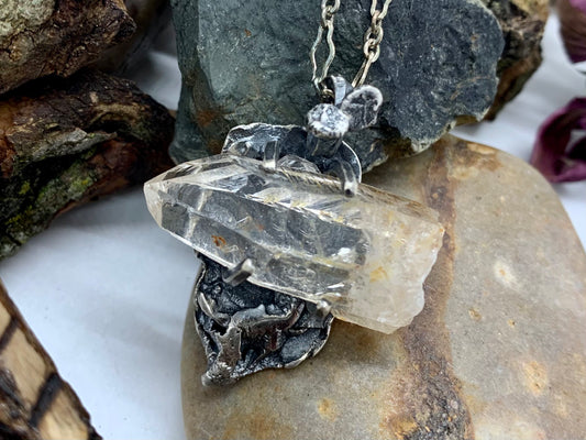 Sterling Silver Crystal Treasure necklace # 4