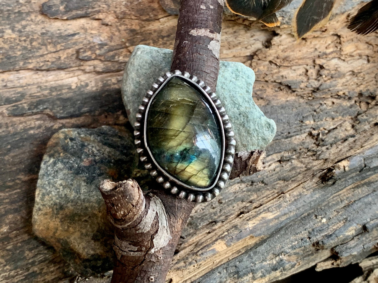 Sterling Silver Labradorite Ring [2]